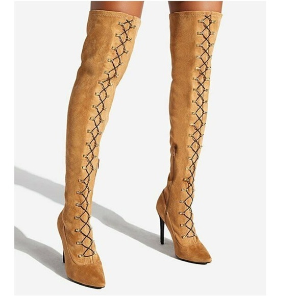 Verona Over-the-Knee Heeled Boots, - Picture 5 of 9